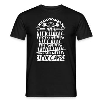 Tuning Réparation De Voiture Voitures Outils De Mécanicien - T-shirt homme - noir - Devant - AI Model Male 178 light (178cm)