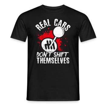Tuning Autoliebhaber Reparieren Autos Mechaniker E - Männer T-Shirt - Schwarz - Vorne - AI Model Male 178 light (178cm)