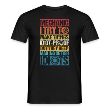 Tuning Réparation De Voiture Voitures Outils De Mécanicien - T-shirt homme - noir - Devant - AI Model Male 178 light (178cm)