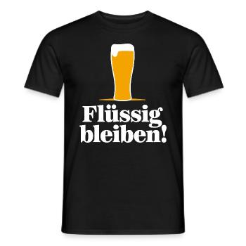 Stay fluid - Men's T-Shirt - black - Front - AI Model Male 178 light (178cm)