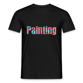 Maler Zeichner für Künstler - Männer T-Shirt - Schwarz - Vorne - AI Model Male 178 light (178cm)