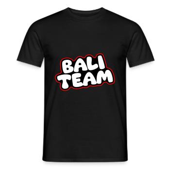 L’équipe de Bali - T-shirt homme - noir - Devant - AI Model Male 178 light (178cm)
