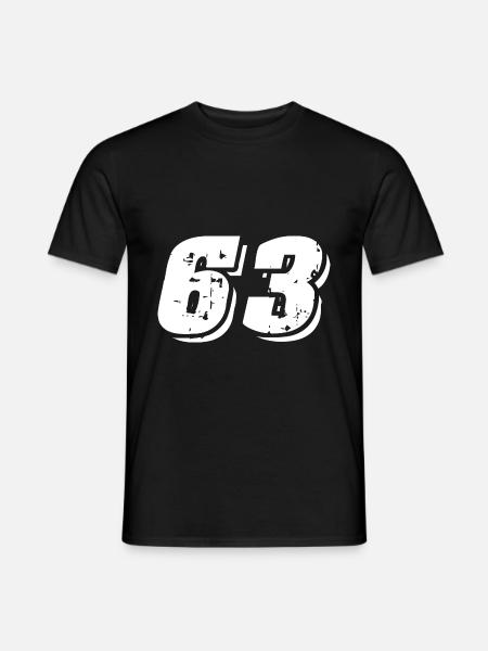 63 Number Symbol - Men's T-Shirt - black