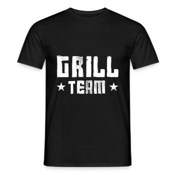 Grill Team - Männer T-Shirt - Schwarz - Vorne - AI Model Male 178 light (178cm)