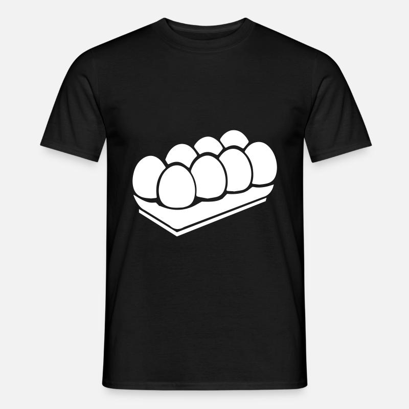 Eier symbol - Männer T-Shirt - Schwarz