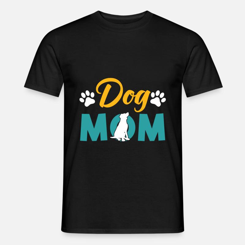 hunde mama - Männer T-Shirt - Schwarz