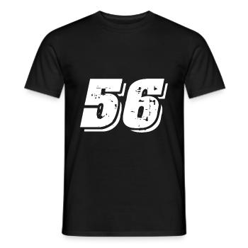 56 Symbole numérique - T-shirt homme - noir - Devant - AI Model Male 178 light (178cm)