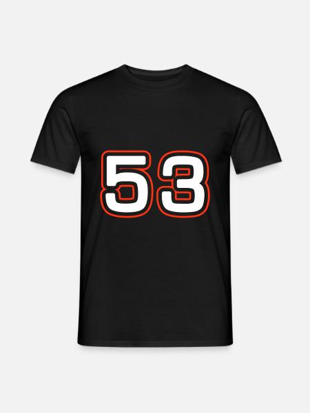 53 Number Symbol - Men's T-Shirt - black