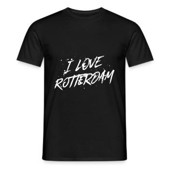 J’adore Rotterdam - T-shirt homme - noir - Devant - AI Model Male 178 light (178cm)