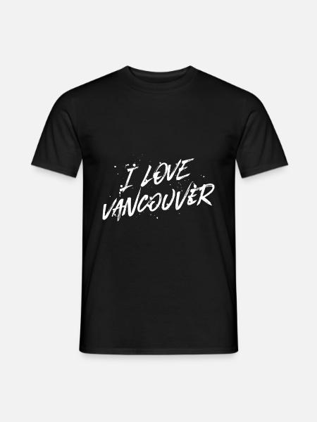 I Love Vancouver - Men's T-Shirt - black