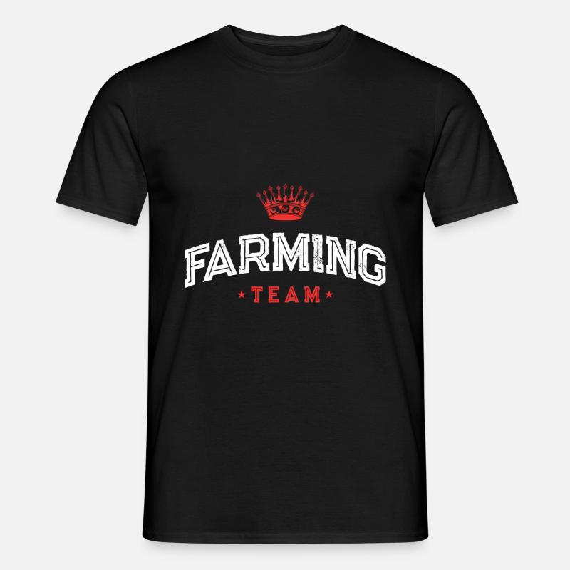Farming Team - Männer T-Shirt - Schwarz
