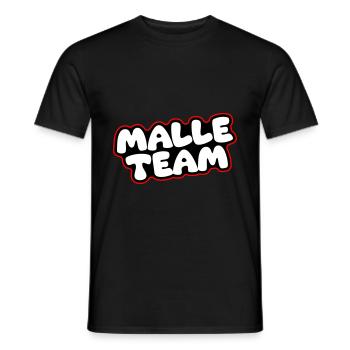 Malle Team - Men's T-Shirt - black - Front - AI Model Male 178 light (178cm)