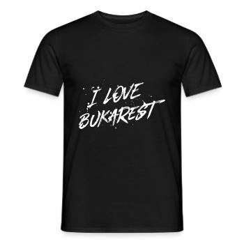 I Love Bukarest - Männer T-Shirt - Schwarz - Vorne - AI Model Male 178 light (178cm)