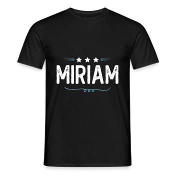 Miriam - Men's T-Shirt - black - Front - AI Model Male 178 light (178cm)