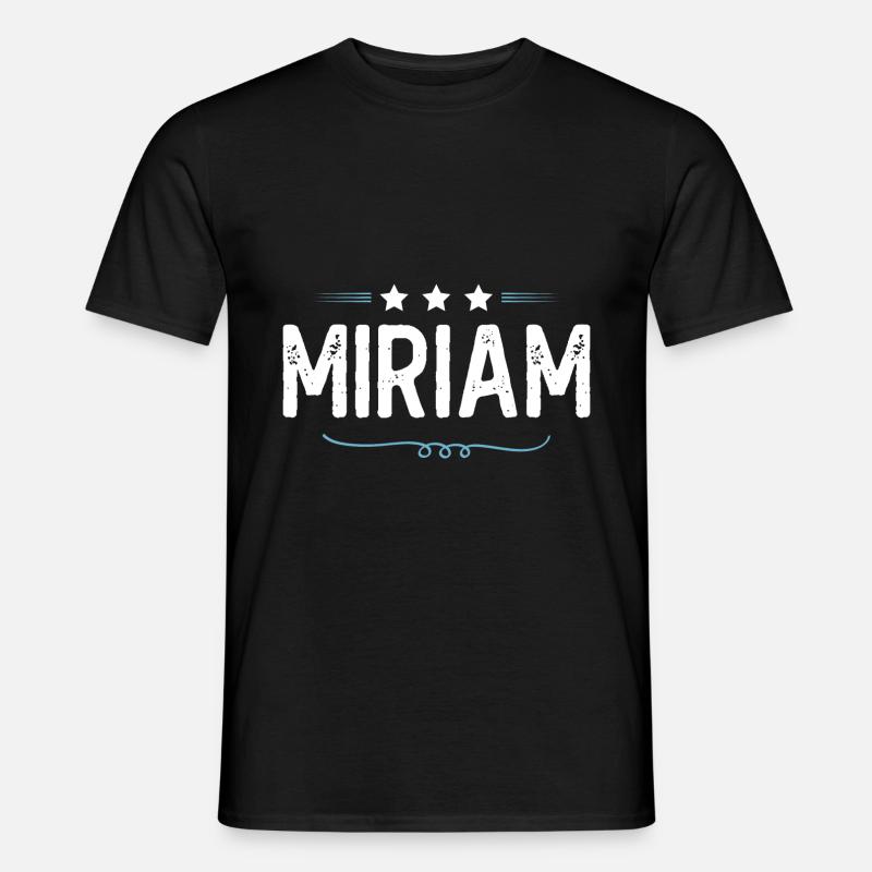 Miriam - Männer T-Shirt - Schwarz