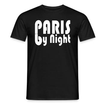 Paris by Night - T-shirt homme - noir - Devant - AI Model Male 178 light (178cm)
