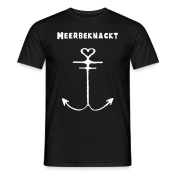 Meer beknackt Anker wahnsinnig, geisteskrank - Männer T-Shirt - Schwarz - Vorne - AI Model Male 178 light (178cm)