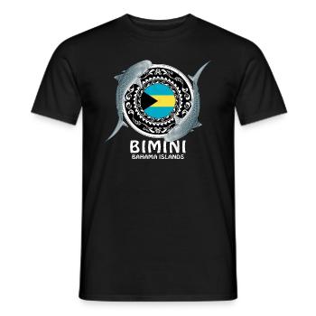 Bimini Bahamas - Men's T-Shirt - black - Front - AI Model Male 178 light (178cm)