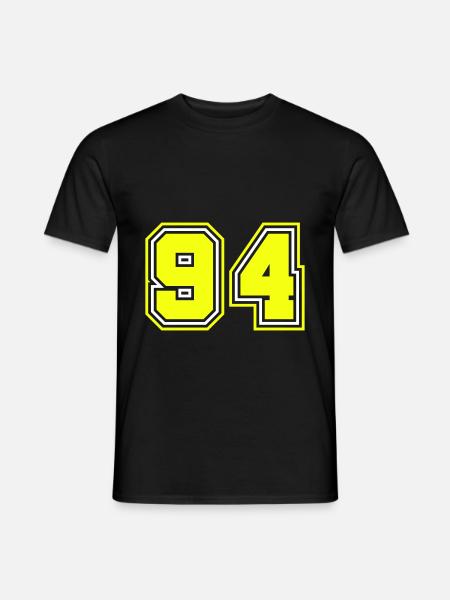 94 Number Symbol - Men's T-Shirt - black