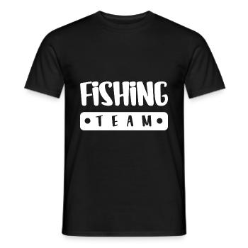 Équipe de pêche - T-shirt homme - noir - Devant - AI Model Male 178 light (178cm)