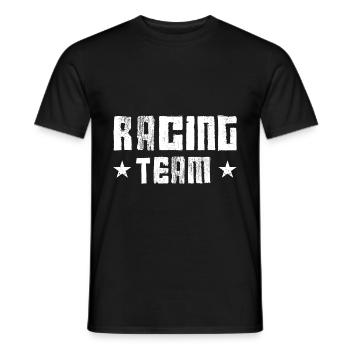 Racing Team - Men's T-Shirt - black - Front - AI Model Male 178 light (178cm)