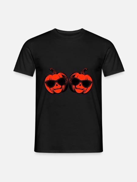 Halloween pumpkin icon - Men's T-Shirt - black