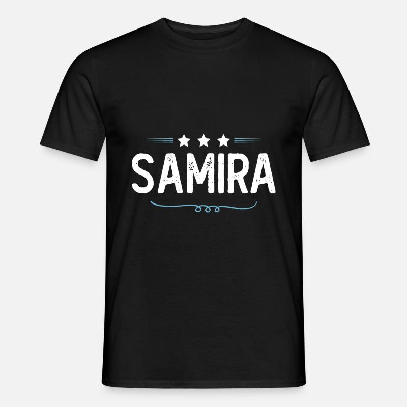 Samira - Männer T-Shirt - Schwarz
