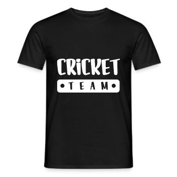 Cricket Team - Männer T-Shirt - Schwarz - Vorne - AI Model Male 178 light (178cm)
