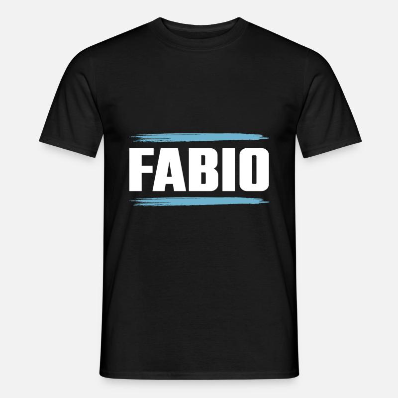 Fabio - Männer T-Shirt - Schwarz