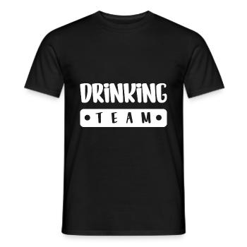 Drinking Team - Men's T-Shirt - black - Front - AI Model Male 178 light (178cm)