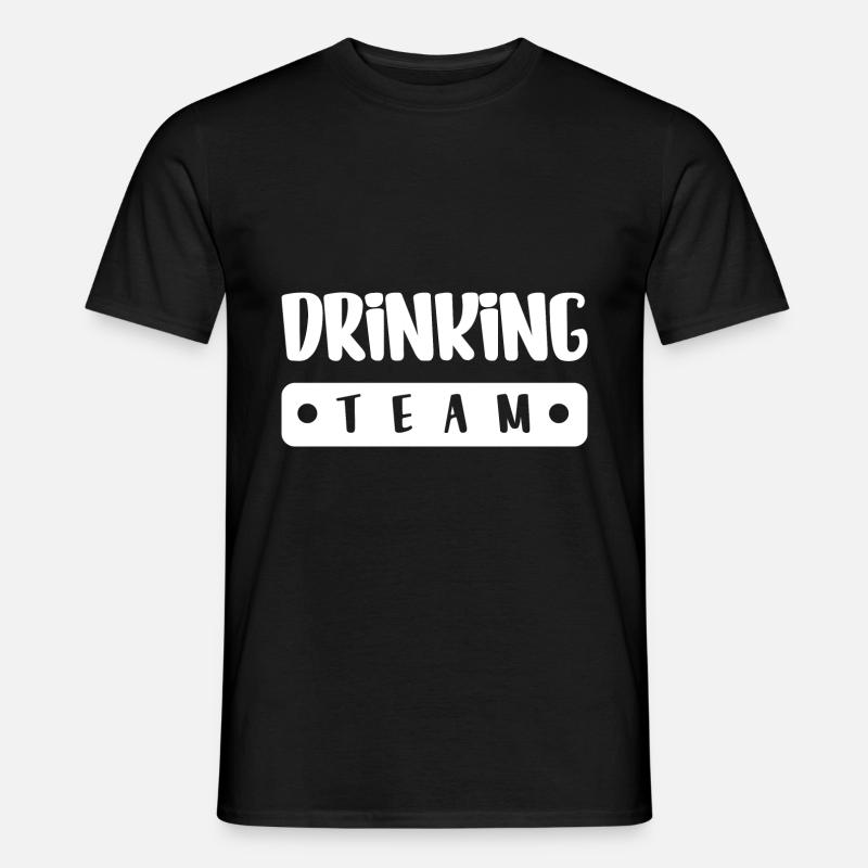 Équipe de consommation d’alcool - T-shirt homme - noir