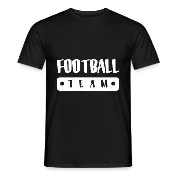 Équipe de football - T-shirt homme - noir - Devant - AI Model Male 178 light (178cm)
