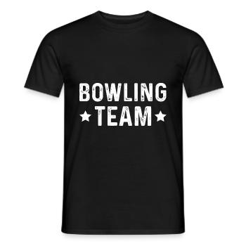 Bowling Team - Männer T-Shirt - Schwarz - Vorne - AI Model Male 178 light (178cm)