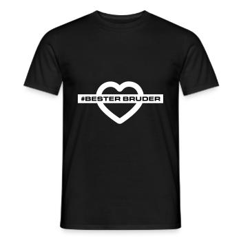 Bester Bruder Herzen Liebe - Männer T-Shirt - Schwarz - Vorne - AI Model Male 178 light (178cm)