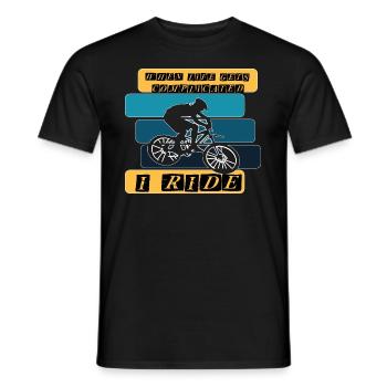 Cyclistes Cyclistes Cyclistes - T-shirt homme - noir - Devant - AI Model Male 178 light (178cm)