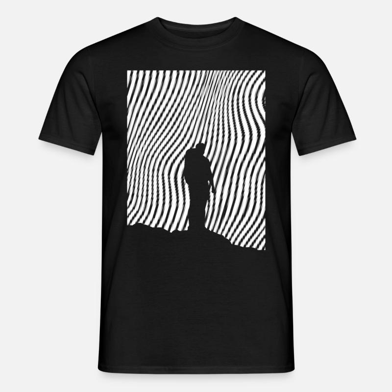 Wanderer - (2) - Männer T-Shirt - Schwarz
