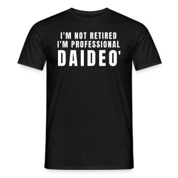Daideo. Cadeau Daideo - T-shirt homme - noir - Devant - AI Model Male 178 light (178cm)