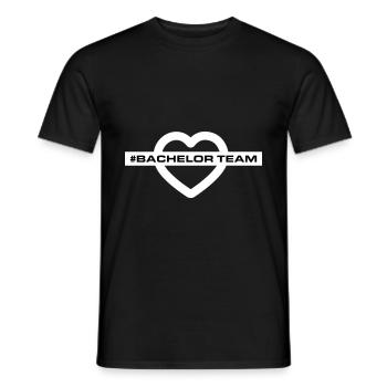 bachelor team herz - Männer T-Shirt - Schwarz - Vorne - AI Model Male 178 light (178cm)