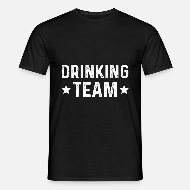 Drinking Team - Männer T-Shirt - Schwarz