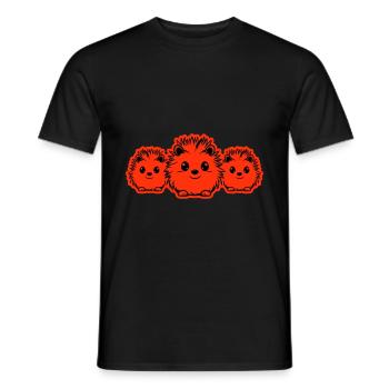 Igel Tier Baby - Männer T-Shirt - Schwarz - Vorne - AI Model Male 178 light (178cm)