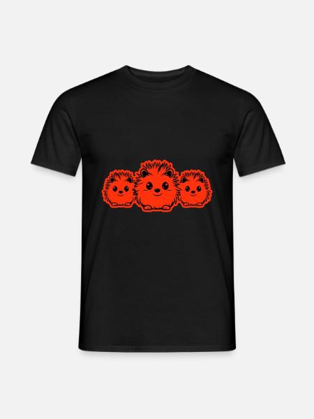 Igel Tier Baby - Männer T-Shirt - Schwarz