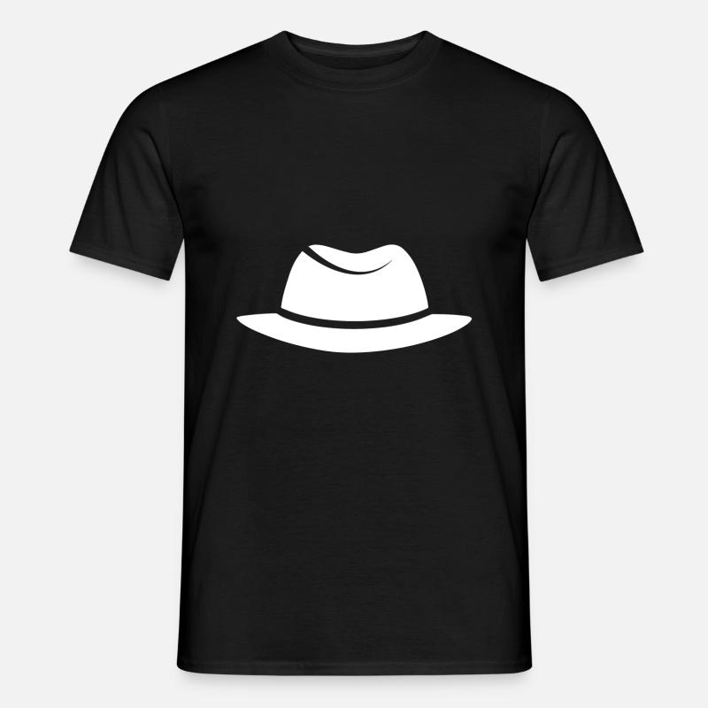 Hut - Männer T-Shirt - Schwarz