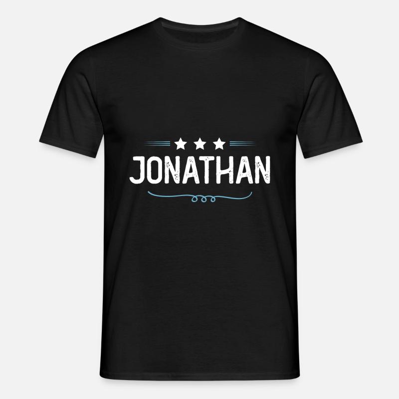 Jonathan - Männer T-Shirt - Schwarz
