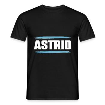Astrid - Männer T-Shirt - Schwarz - Vorne - AI Model Male 178 light (178cm)