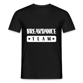 Breakdance Team - Men's T-Shirt - black - Front - AI Model Male 178 light (178cm)