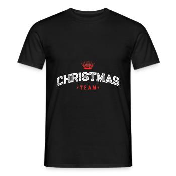 Christmas Team Weihnachten Xmas - Männer T-Shirt - Schwarz - Vorne - AI Model Male 178 light (178cm)