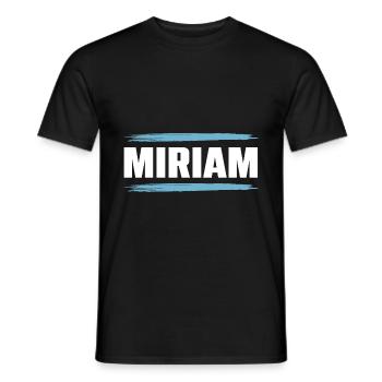Miriam - Men's T-Shirt - black - Front - AI Model Male 178 light (178cm)