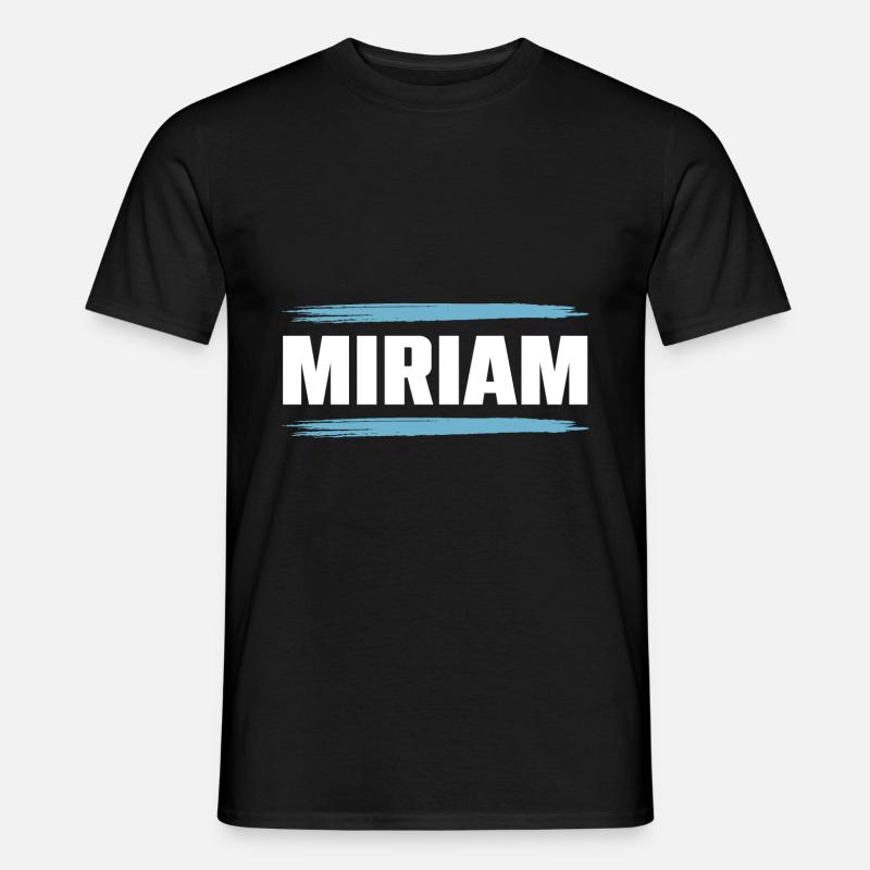 Miriam - Männer T-Shirt - Schwarz