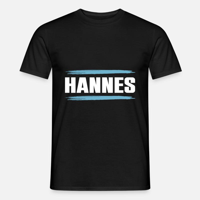 Hannes - Männer T-Shirt - Schwarz