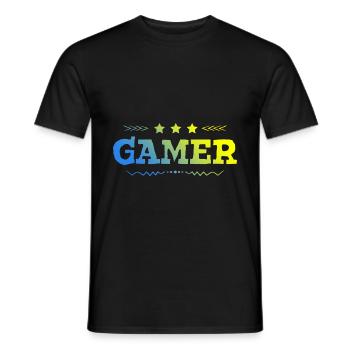 Gamer Beruf - Männer T-Shirt - Schwarz - Vorne - AI Model Male 178 light (178cm)